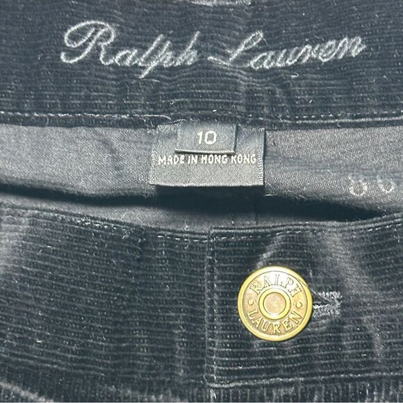 Ralph Lauren Women's Bootcut Pants Size 10 Black Label Corduroy Dark Academia - Picture 8 of 9